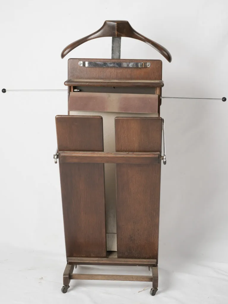 1950s French Wooden Clothes Valet Stand