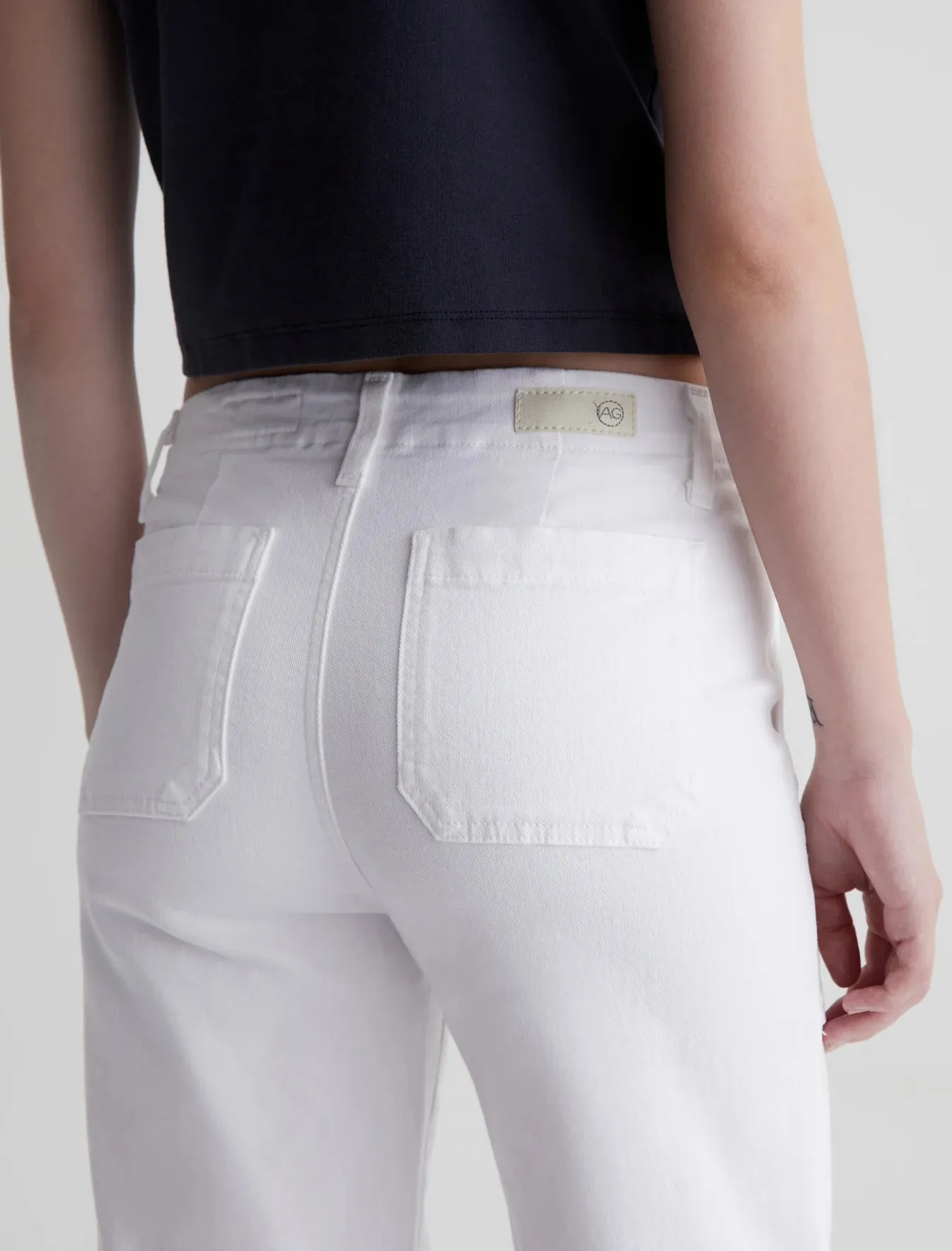 AG Denim Analeigh Jean in Cloud White