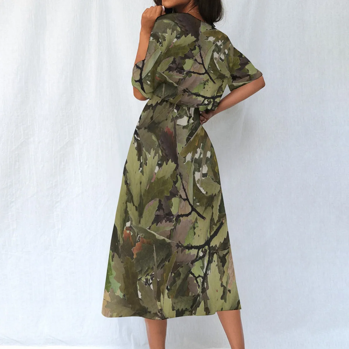 Camo Fashion Elastic Waist Dress