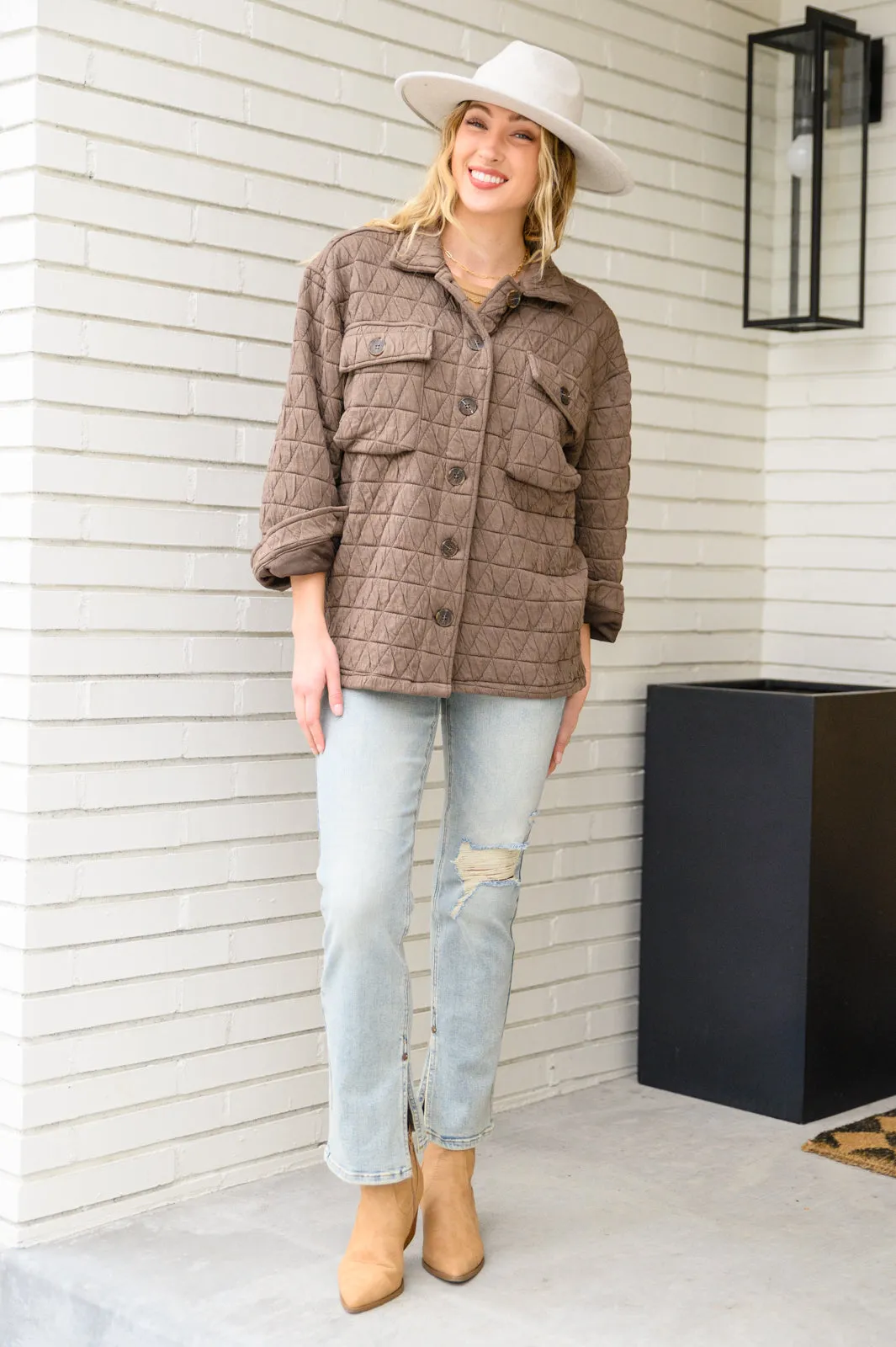 Coming Back Home Jacket in Mocha