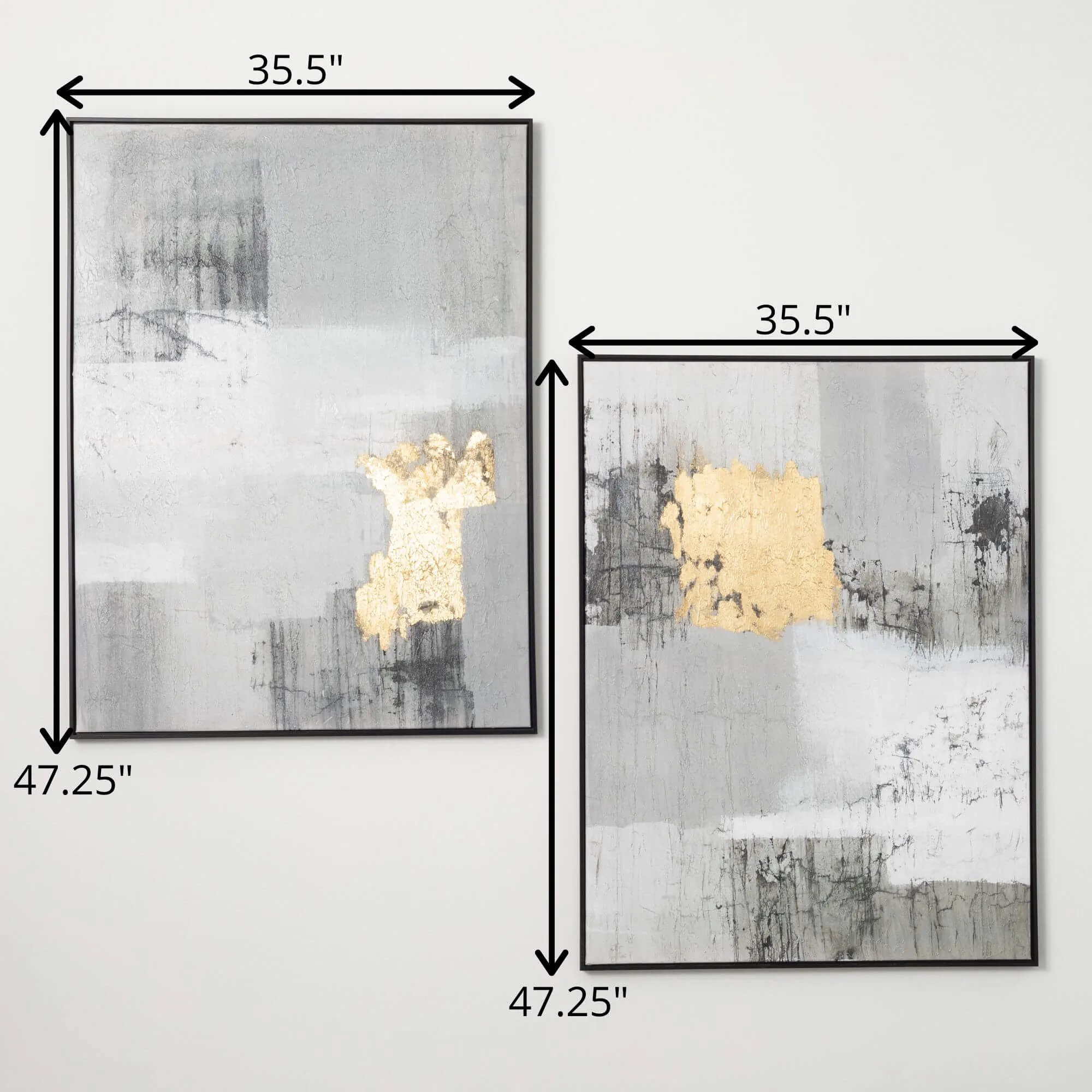 Contemporary Gray Wall Art Set