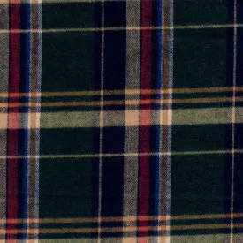 Flannel Swatch - GMF5 - Spruce Navy & Tan