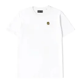 Forty Ben Camo Logo Badge White T-Shirt