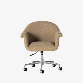 Four Hands Suerte Desk Chair in Camel Sheepskin