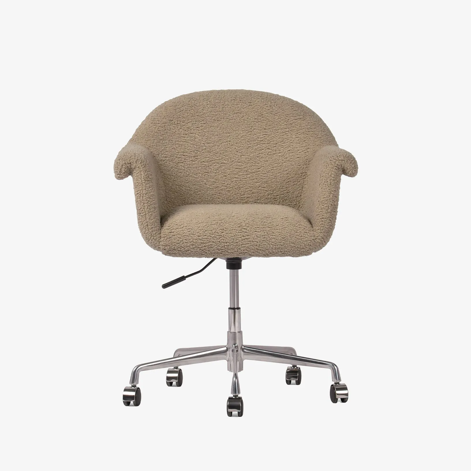 Four Hands Suerte Desk Chair in Camel Sheepskin