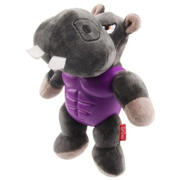 GiGwi - I'm Hero Armour Dog Toy - Hippo