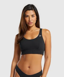 Gymshark Sweatshirt Bralette - Black