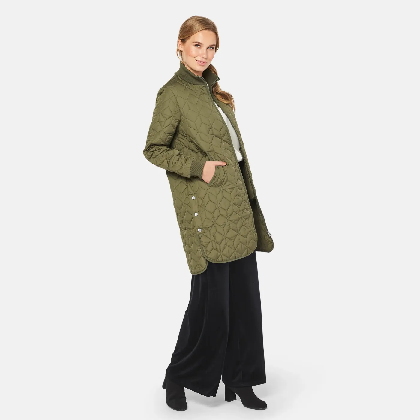 Ilse Jacobsen Art06 Quilted Coat | Army