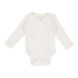 Little Dutch Romper Pink with Long Sleeve | Rib Sand