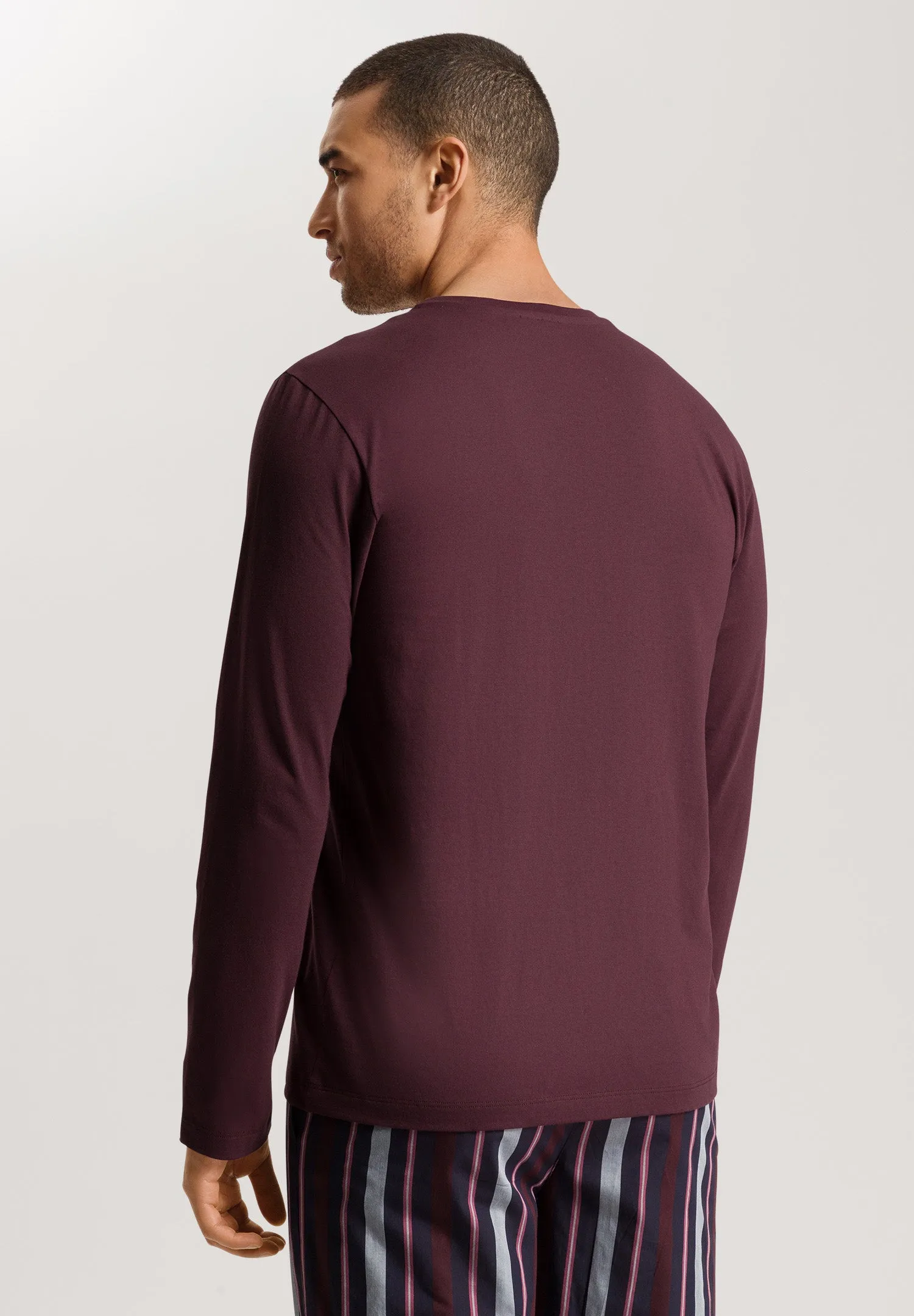 Living Shirts Cotton Crew Neck Top | Dark Chocolate 75053-2792