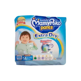 MamyPoko Pants Extra Soft XXXL Size Baby Diapers (Boy) 14pcs/pack