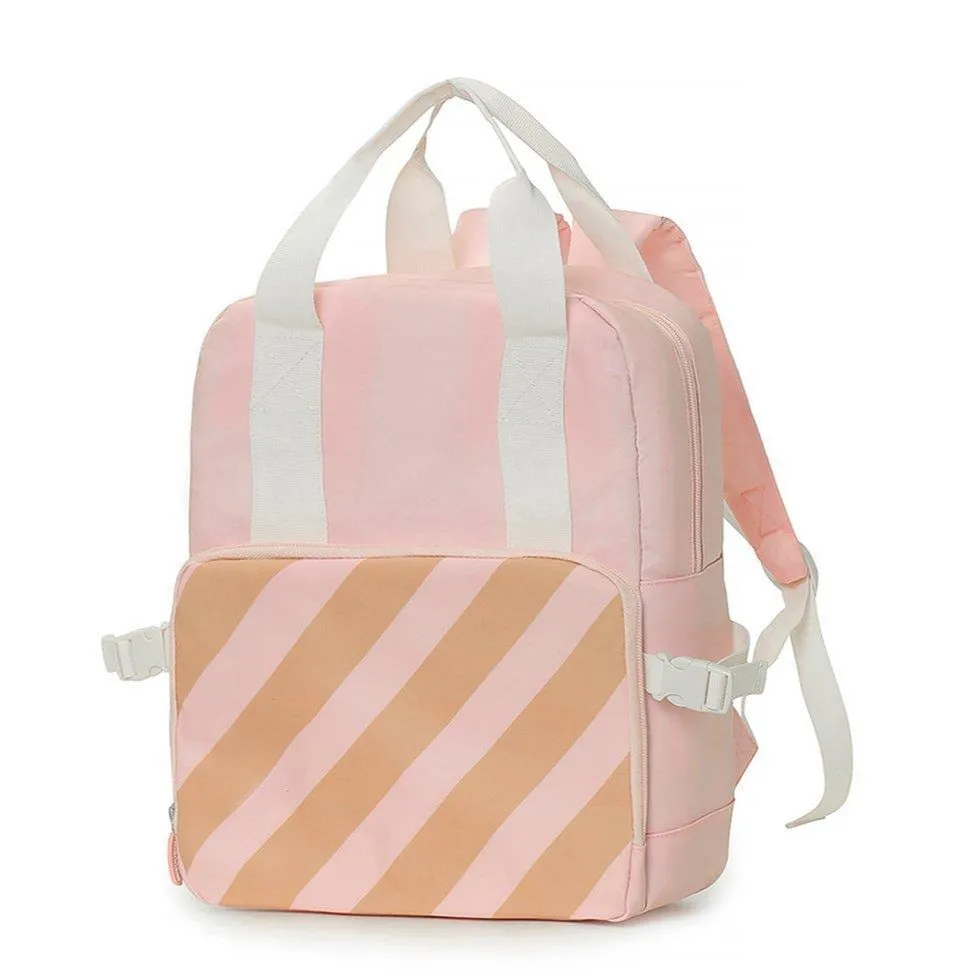 Monnëka Thermal Backpack | Stripes Pink