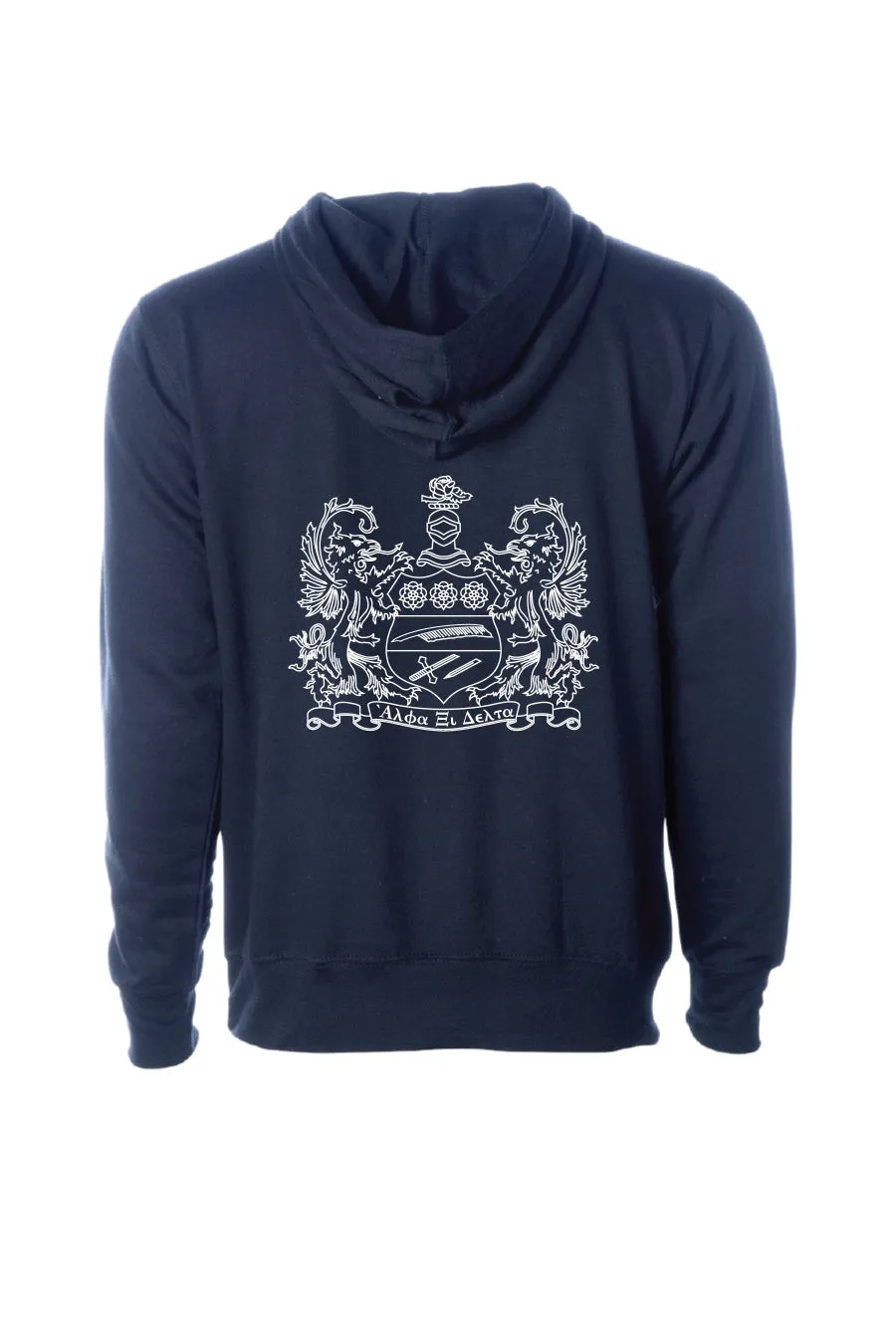 Navy Crest Hoodie