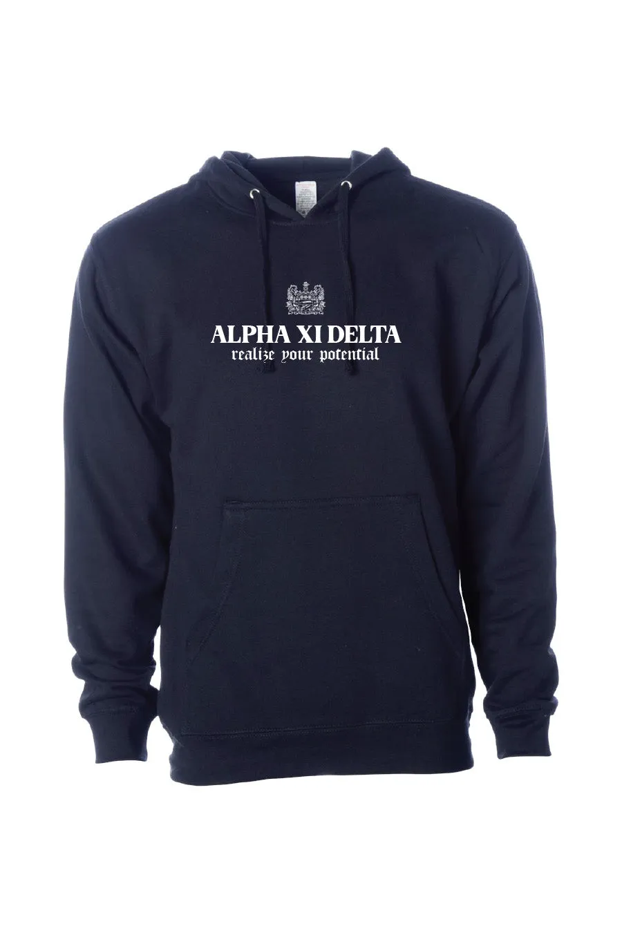 Navy Crest Hoodie