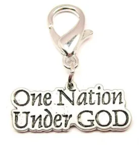 One Nation Under God Zipper Pull