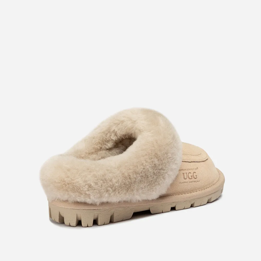 Ozwear Coquette Shearling Mule