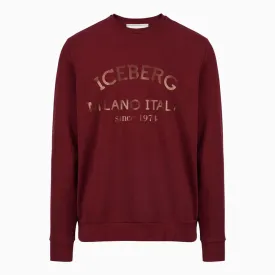 Print Logo Sweat Shirt (Maroon) - I23E05D63174735