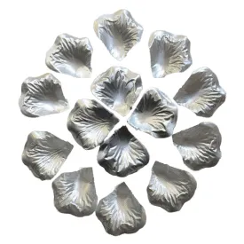 Silver Flower Petals Silk Rose Petals for Birthday Prom Party