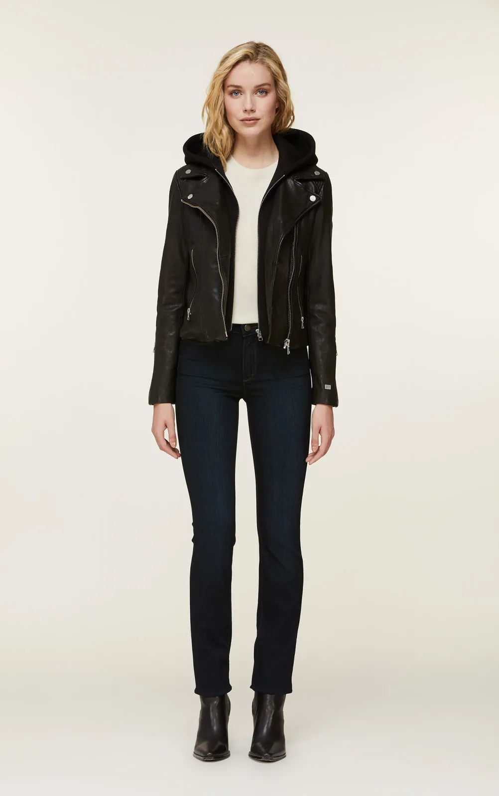 Soia & Kyo- Allison Black Moto Jacket