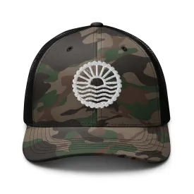 Wheel - Camouflage Snapback mesh hat