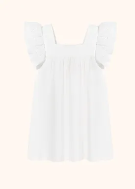 White Lace Frills Dress