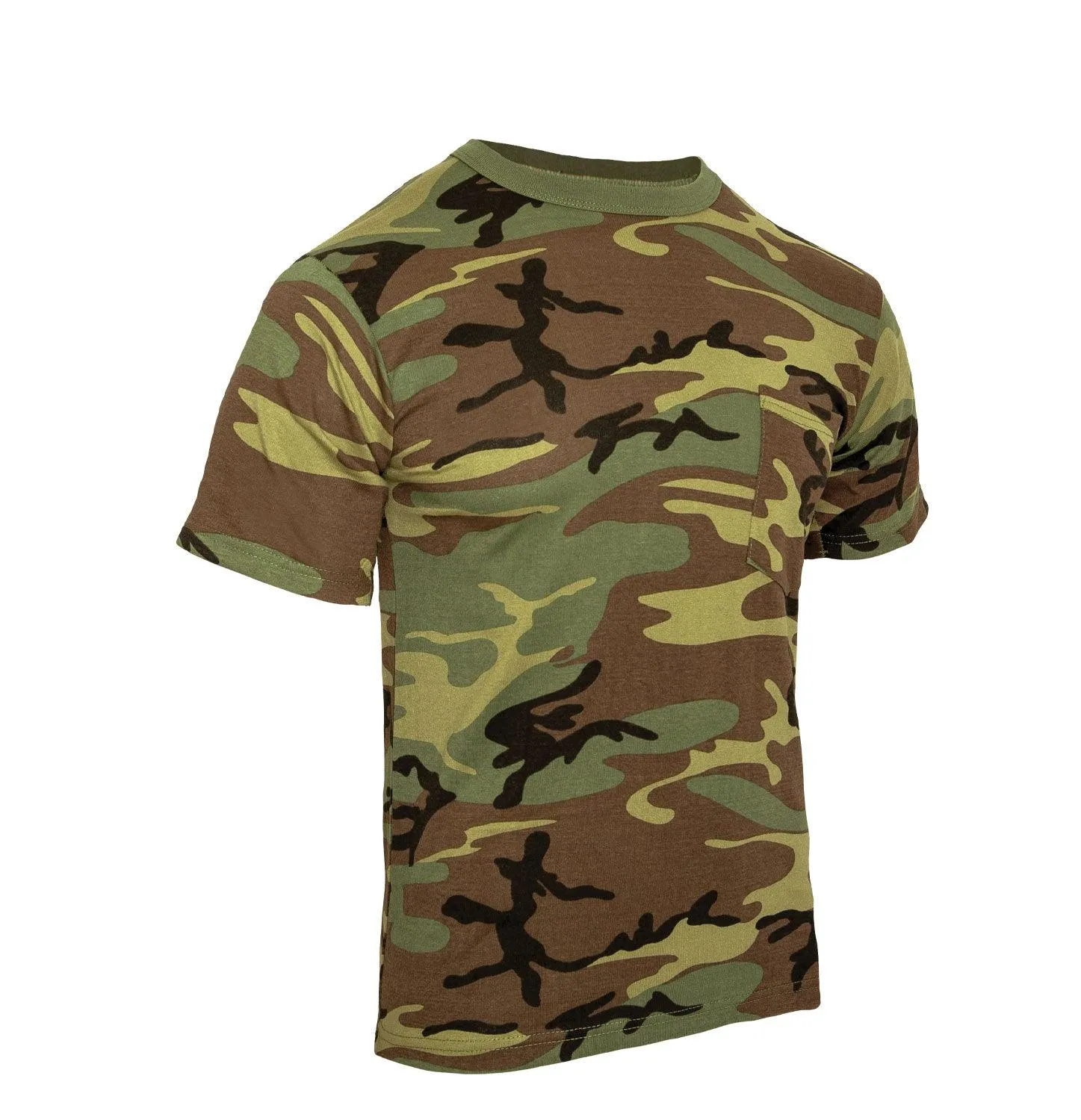 Woodland Camo T-Shirt With Pocket